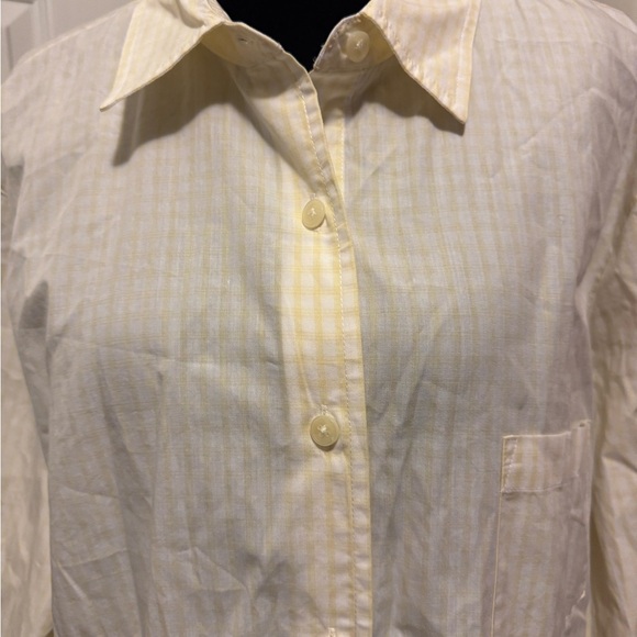 Talbots Yellow Long Sleeve Button Down Shirt - Picture 2 of 7